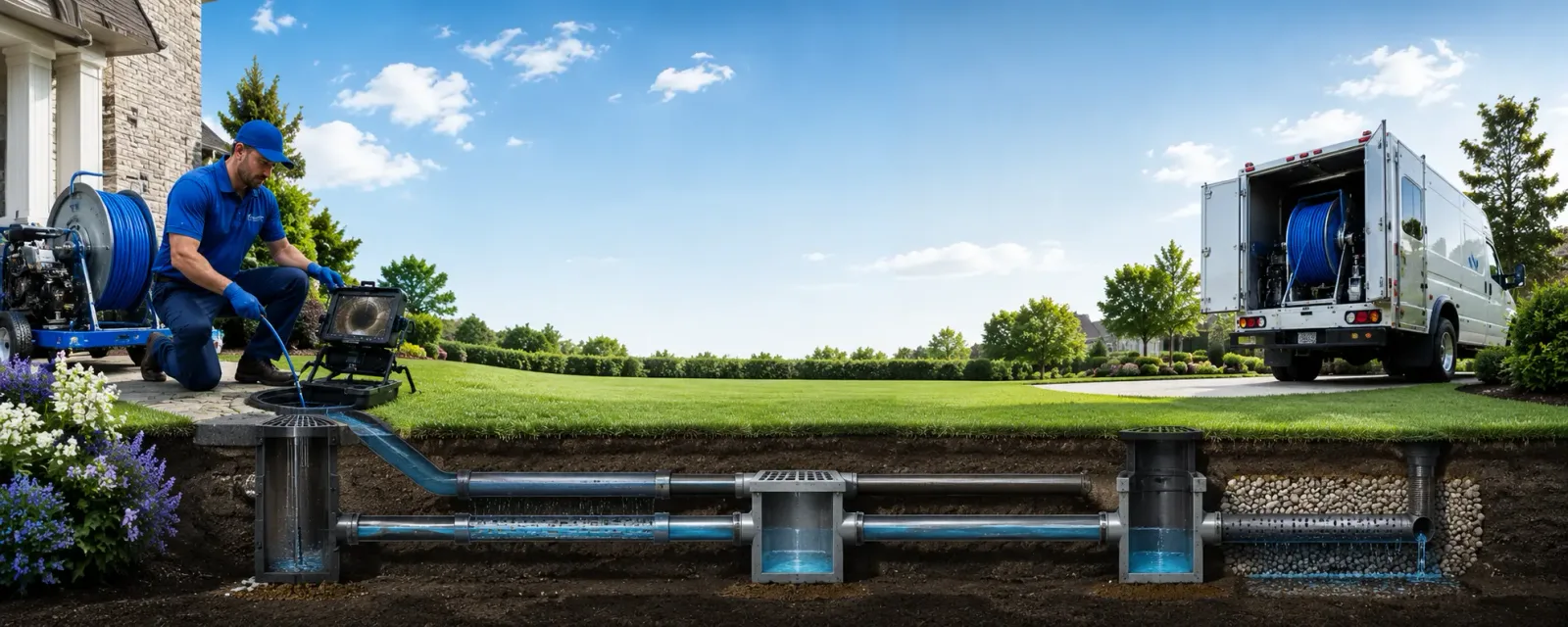 Outdoor drain cleaning information for West Dennis, MA